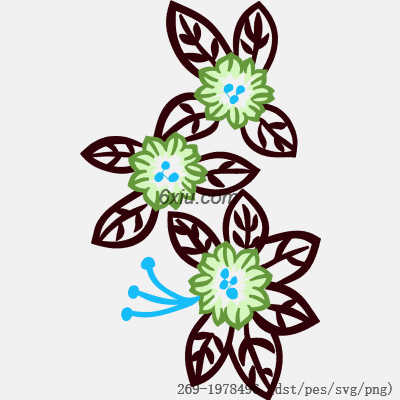 svg矢量绣花图下载