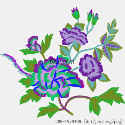 svg矢量绣花图下载