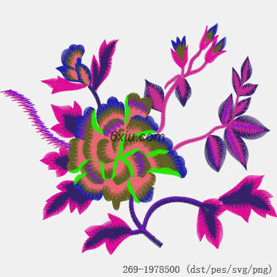 svg矢量绣花图下载