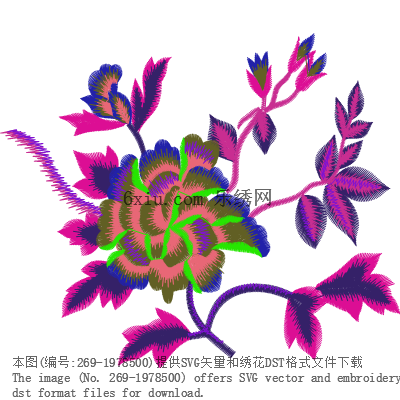 svg矢量绣花图下载