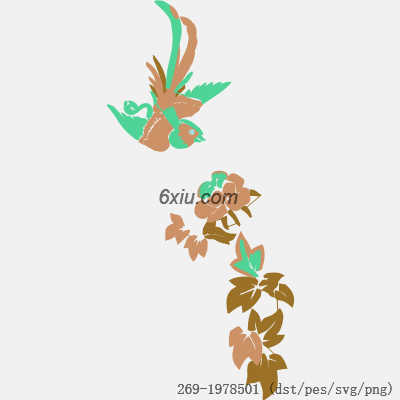 svg矢量绣花图下载