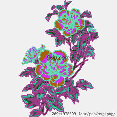 svg矢量绣花图下载