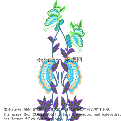 svg矢量绣花图下载