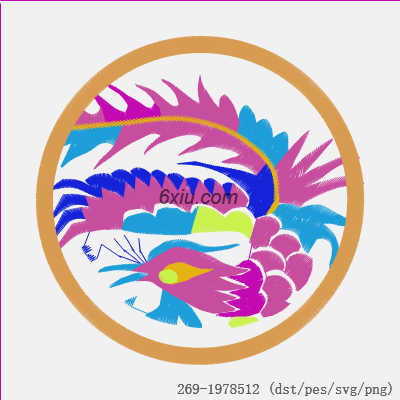 svg矢量绣花图下载