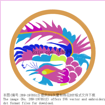 svg矢量绣花图下载
