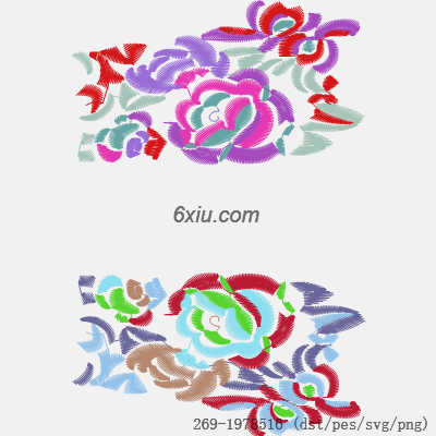 svg矢量绣花图下载