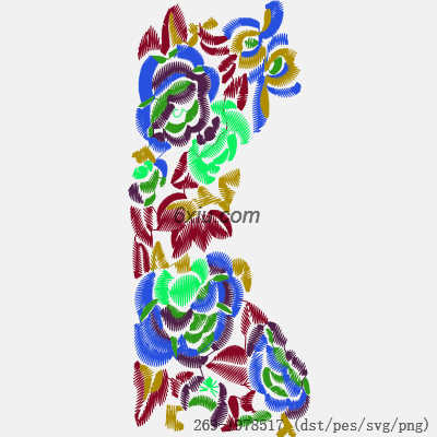 svg矢量绣花图下载