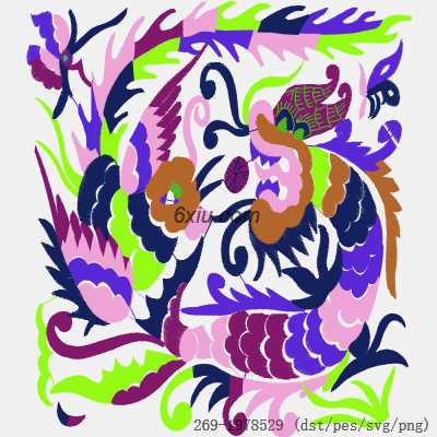 svg矢量绣花图下载