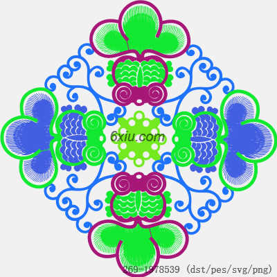 svg矢量绣花图下载
