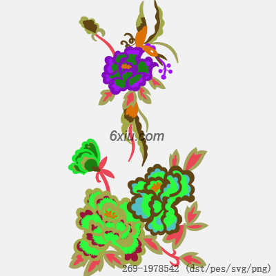 svg矢量绣花图下载