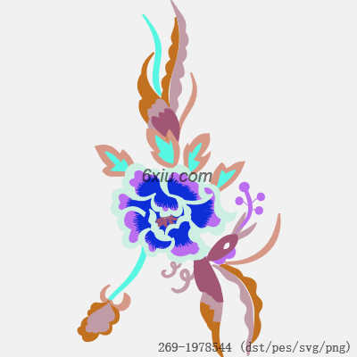 svg矢量绣花图下载