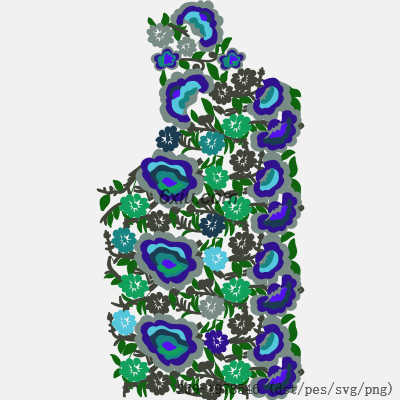 svg矢量绣花图下载