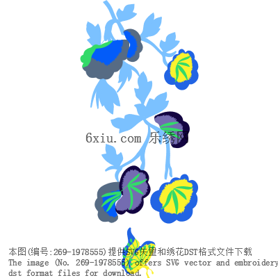 svg矢量绣花图下载