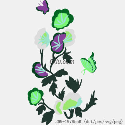 svg矢量绣花图下载