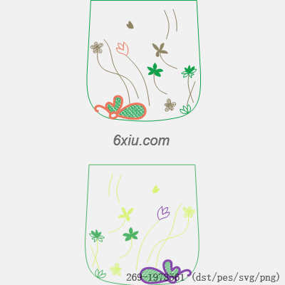 svg矢量绣花图下载