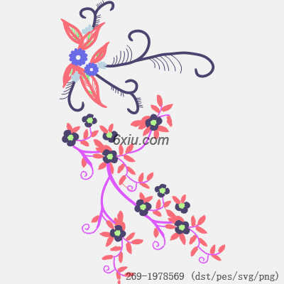 svg矢量绣花图下载