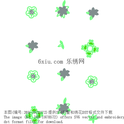 svg矢量绣花图下载