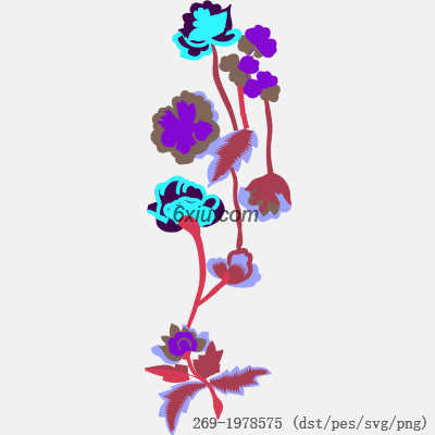 svg矢量绣花图下载