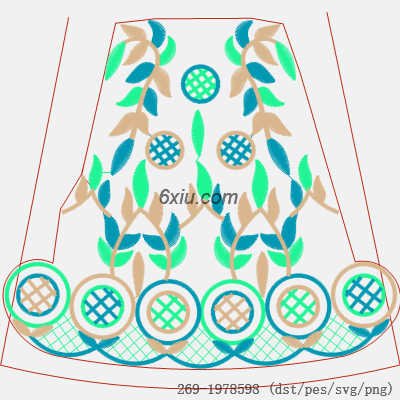 svg矢量绣花图下载