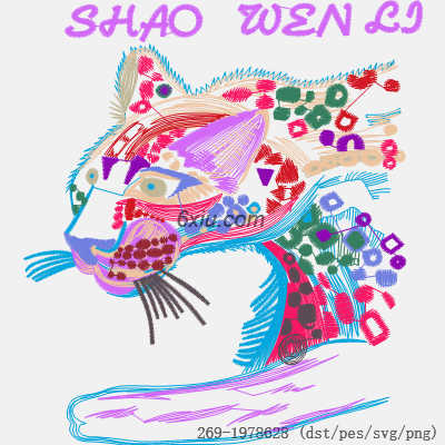 svg矢量绣花图下载