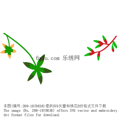 svg矢量绣花图下载