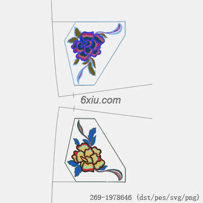 svg矢量绣花图下载