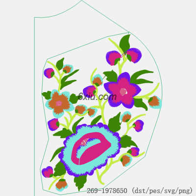 svg矢量绣花图下载