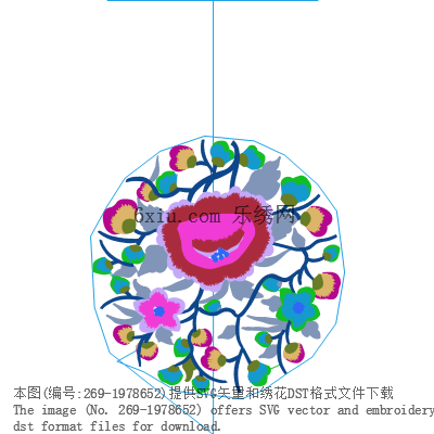 svg矢量绣花图下载