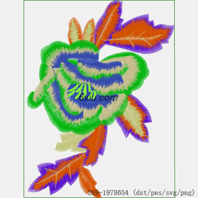 svg矢量绣花图下载
