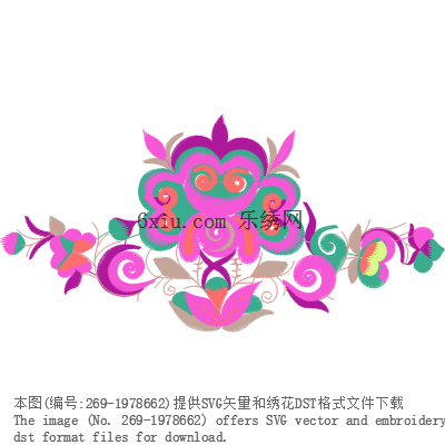 svg矢量绣花图下载