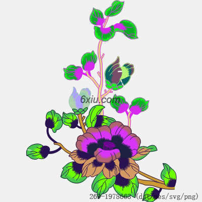 svg矢量绣花图下载