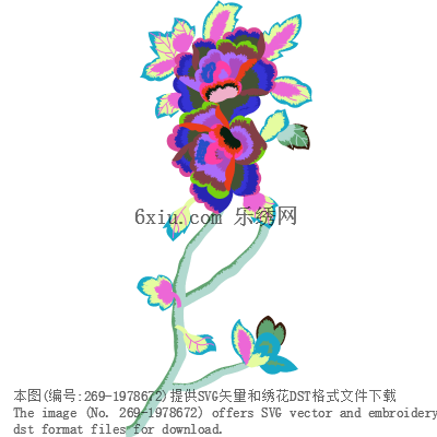 svg矢量绣花图下载