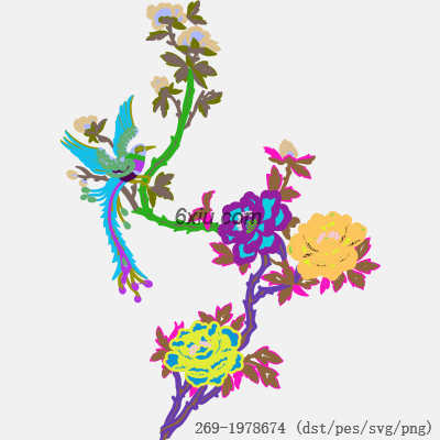 svg矢量绣花图下载