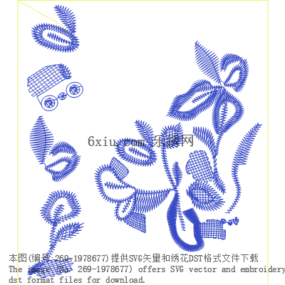 svg矢量绣花图下载