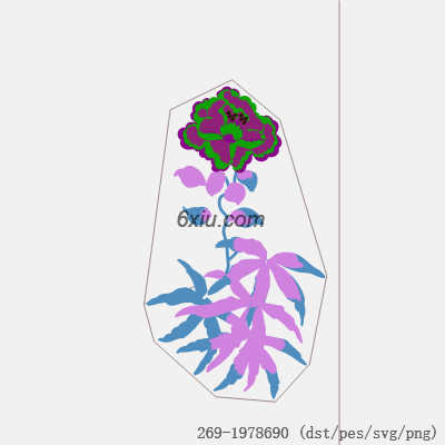 svg矢量绣花图下载