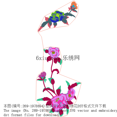 svg矢量绣花图下载