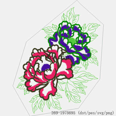 svg矢量绣花图下载