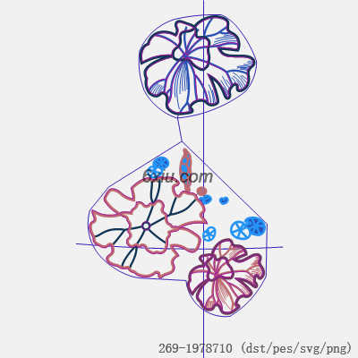 svg矢量绣花图下载