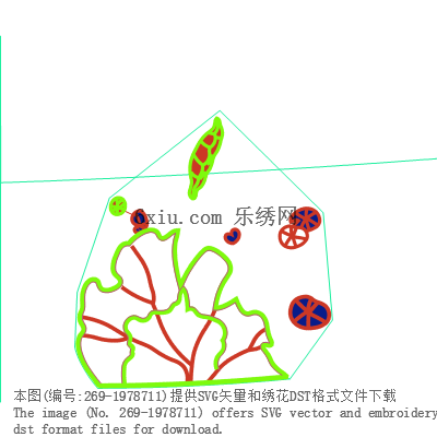 svg矢量绣花图下载