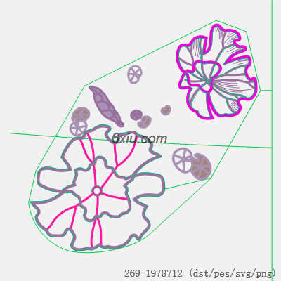svg矢量绣花图下载