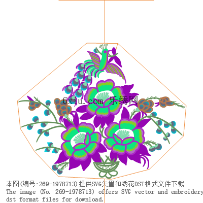 svg矢量绣花图下载