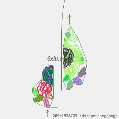 svg矢量绣花图下载