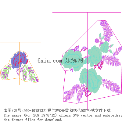 svg矢量绣花图下载