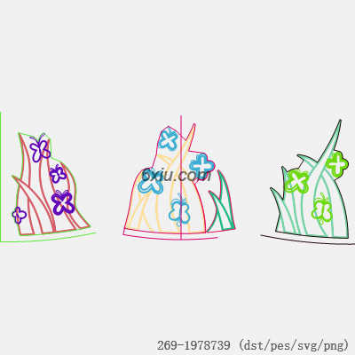 svg矢量绣花图下载