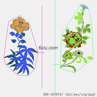 svg矢量绣花图下载