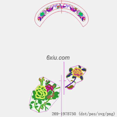 svg矢量绣花图下载
