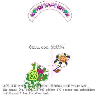 svg矢量绣花图下载