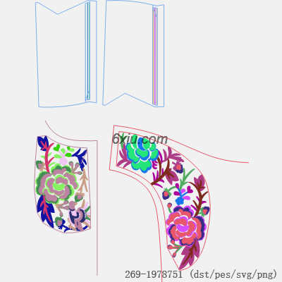 svg矢量绣花图下载