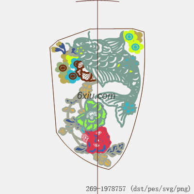 svg矢量绣花图下载