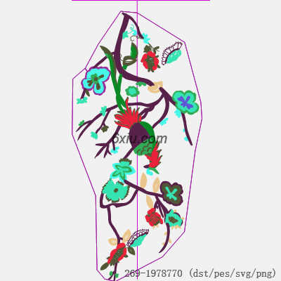 svg矢量绣花图下载